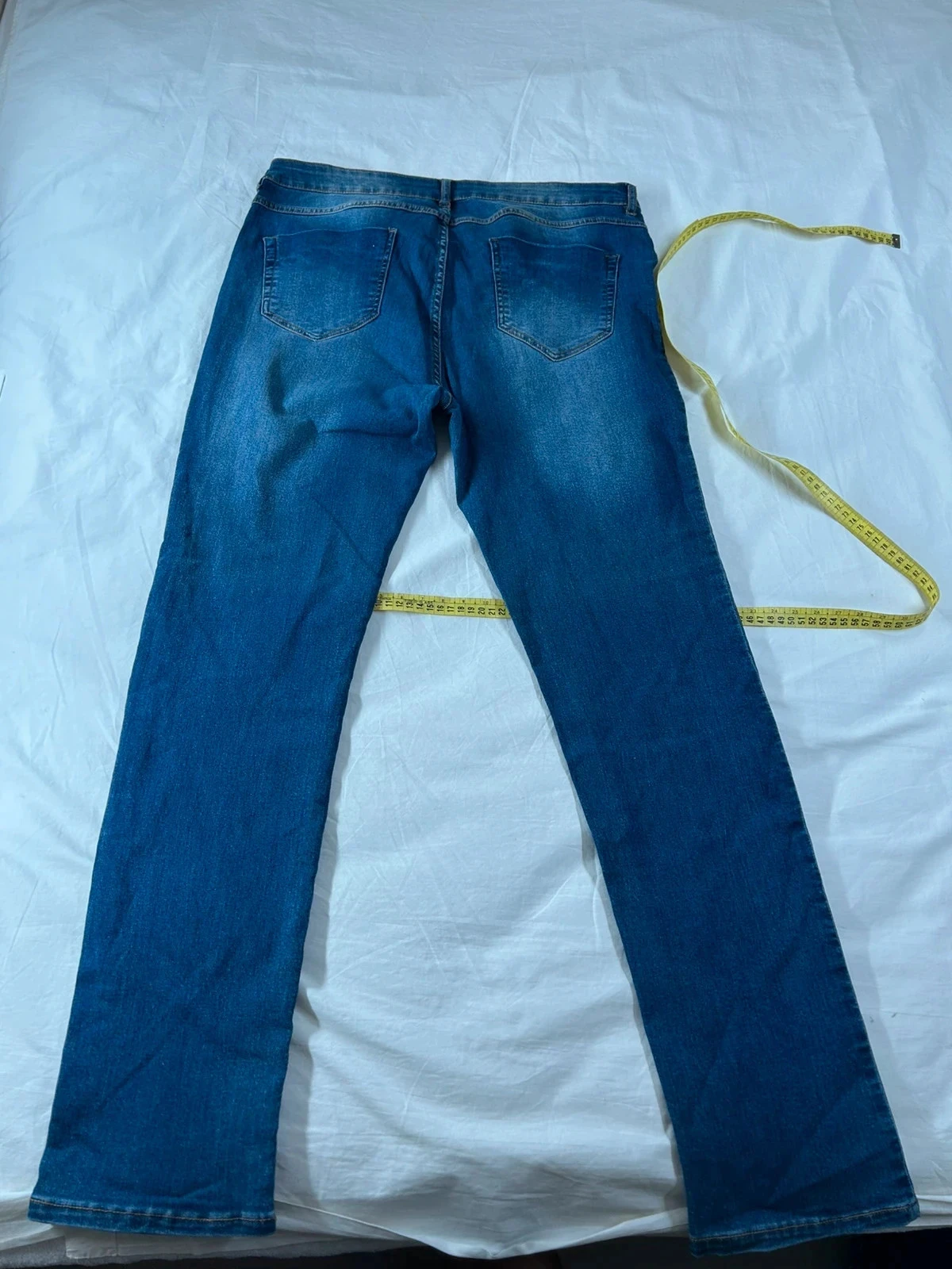 Blauwe skinny jeans in extenso maat 38 us – photo 12